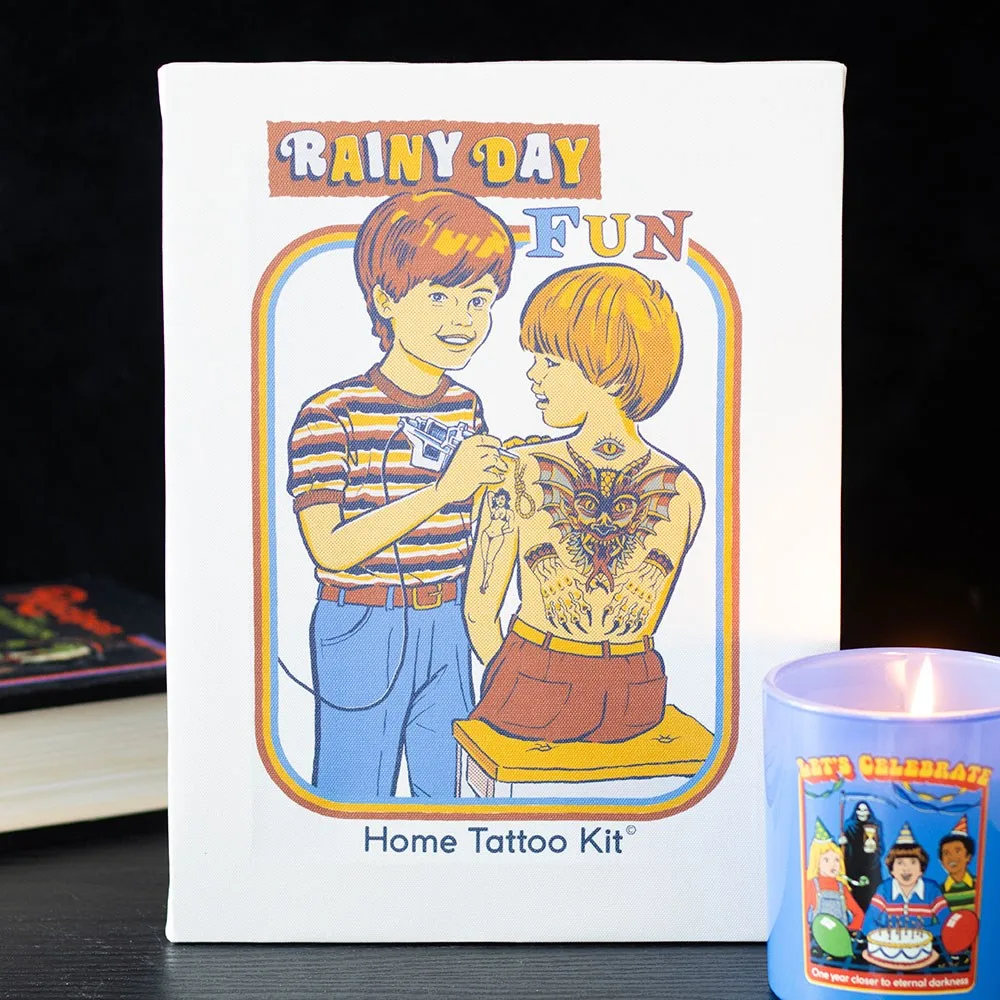 19x25cm Rainy Day Fun Canvas Plaque by Steven Rhodes 19x25cm Rainy Day Fun Canvas Plaque by Steven Rhodes