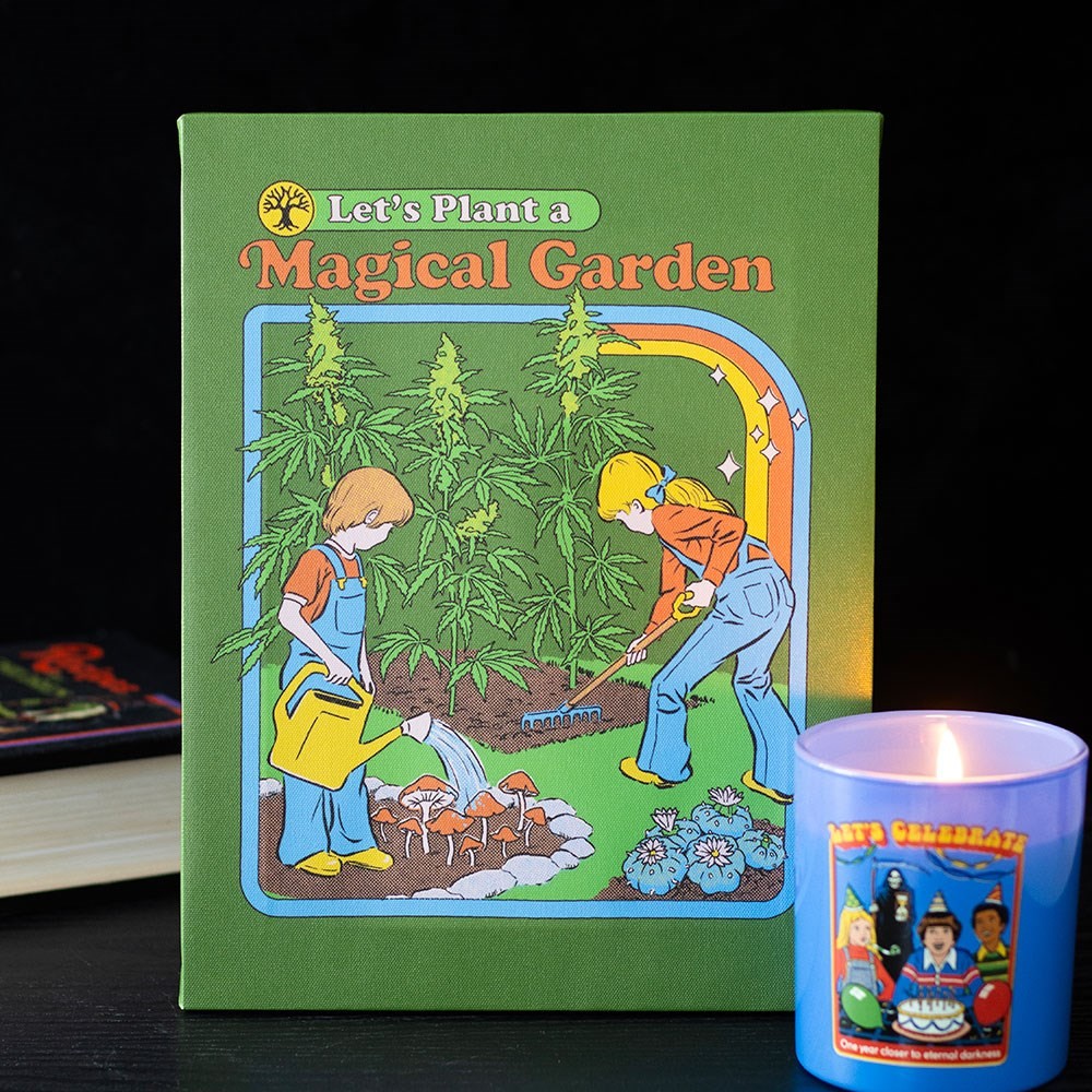 19x25cm Magical Garden Canvas Plaque by Steven Rhodes 19x25cm Magical Garden Canvas Plaque by Steven Rhodes