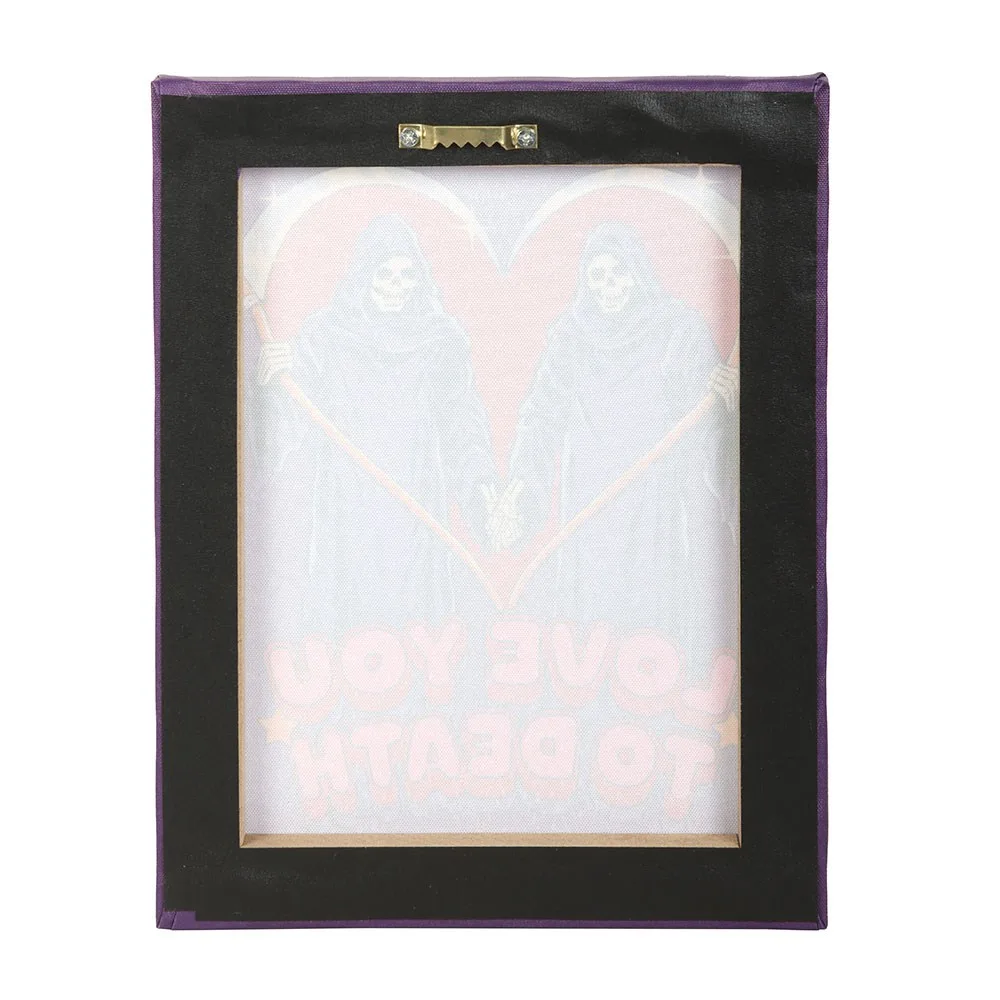 19x25cm Love You To Death Canvas Plaque by Steven Rhodes - Image 4