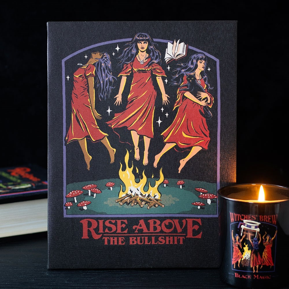 19x25cm Rise Above the Bullshit Canvas Plaque by Steven Rhodes 19x25cm Rise Above the Bullshit Canvas Plaque by Steven Rhodes