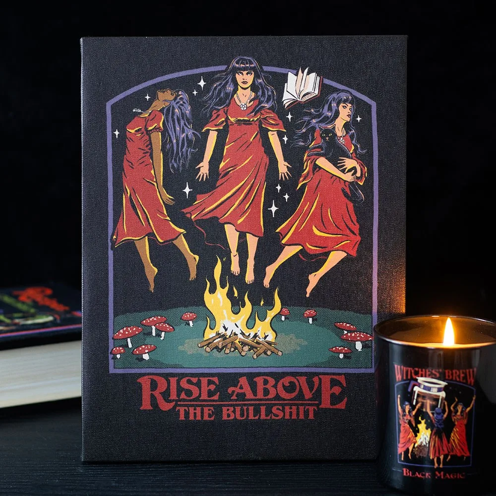 19x25cm Rise Above the Bullshit Canvas Plaque by Steven Rhodes 19x25cm Rise Above the Bullshit Canvas Plaque by Steven Rhodes