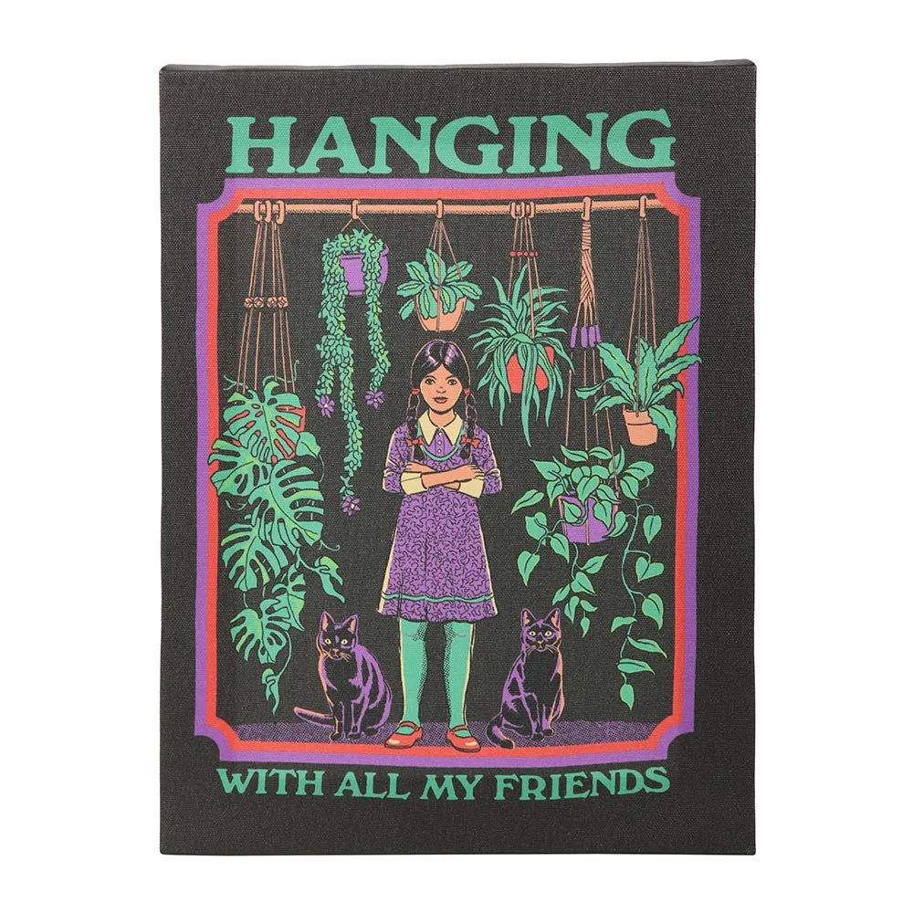 19x25cm Hanging With All My Friends Canvas Plaque by Steven Rhodes - Image 2