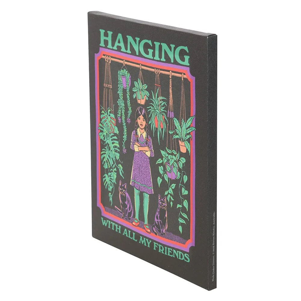 19x25cm Hanging With All My Friends Canvas Plaque by Steven Rhodes - Image 3