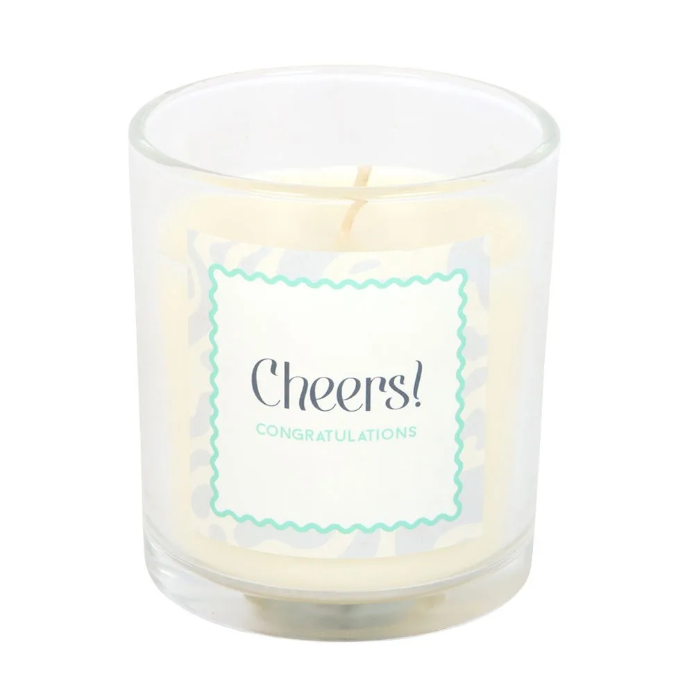 Cheers Congratulations Champagne Fizz Candle - Image 3