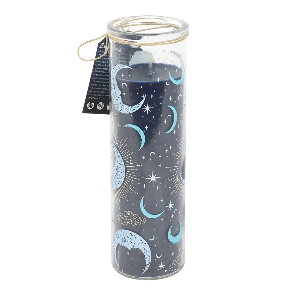 Blue Moon Print Fig & Vanilla Tube Candle - Image 3