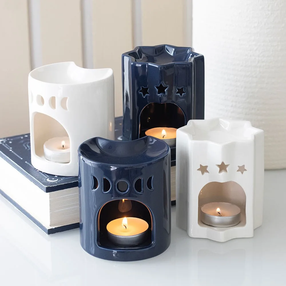 Blue Crescent Moon Oil Burner - Image 4
