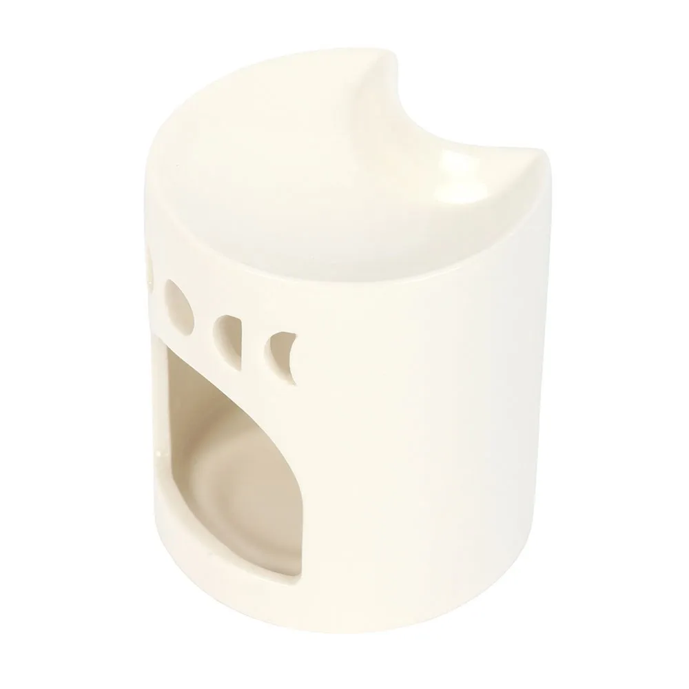 White Crescent Moon Oil Burner - Image 2