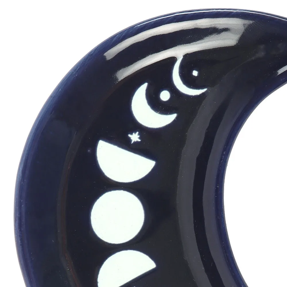 Blue Moon Phase Crescent Moon Trinket Dish - Image 2
