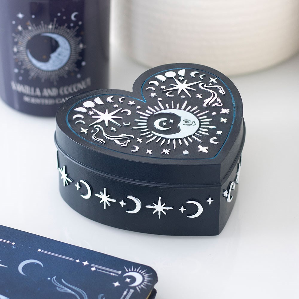 Blue Moon Heart Trinket Box Blue Moon Heart Trinket Box