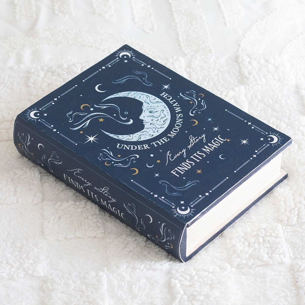 Blue Moon Book Shaped Storage Box Blue Moon Book Shaped Storage Box