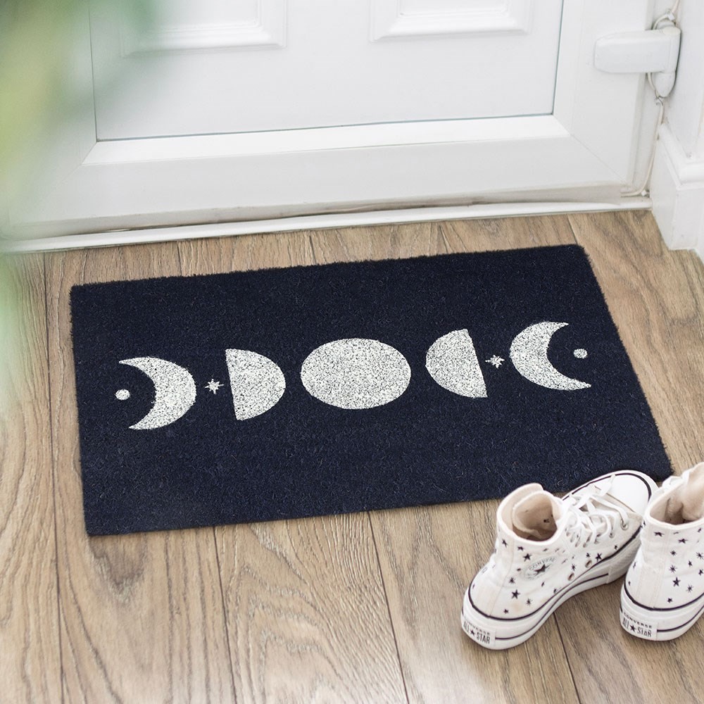 Dark Blue Moon Phase Doormat Dark Blue Moon Phase Doormat