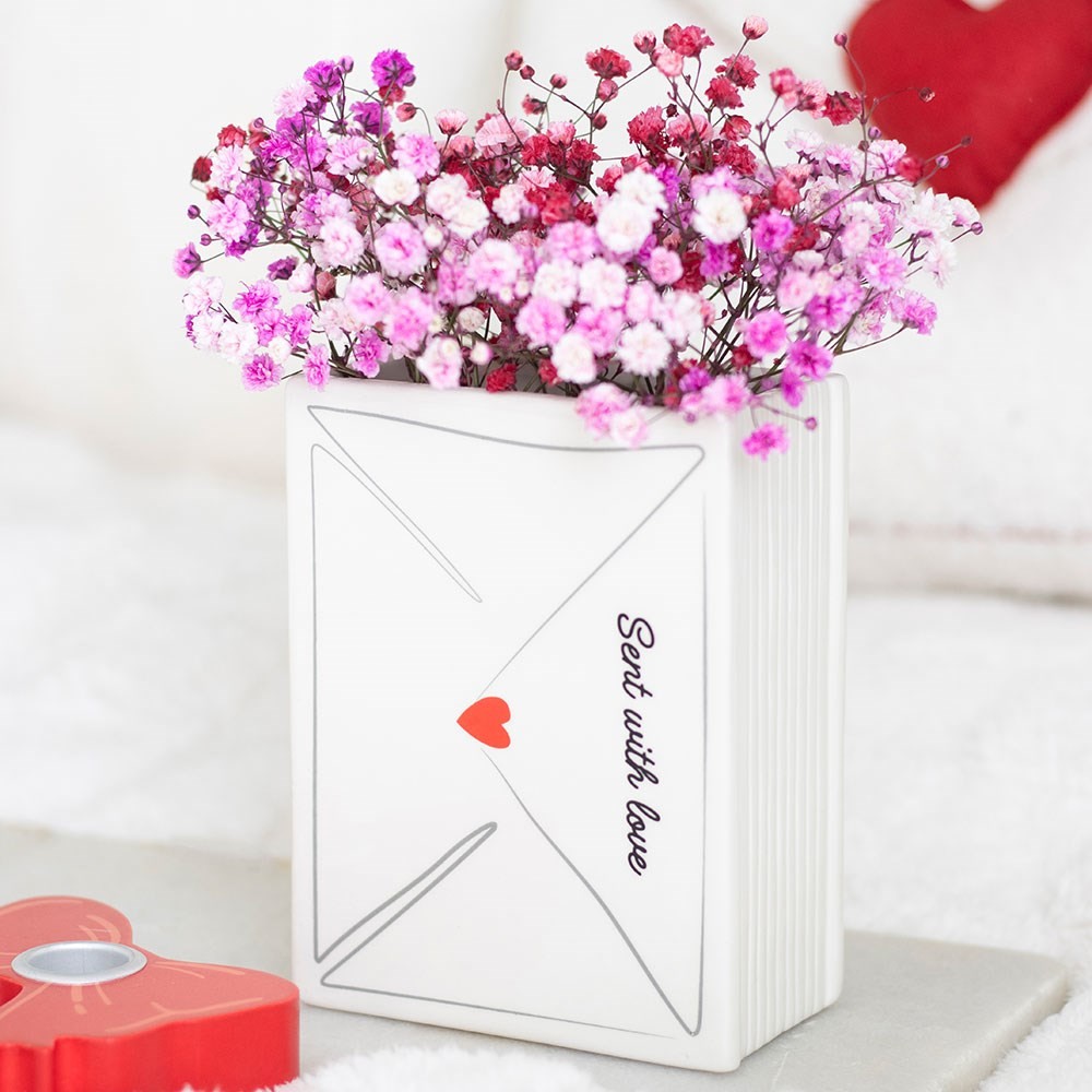 Love Letter Valentine’s Day Flower Vase Love Letter Valentine’s Day Flower Vase