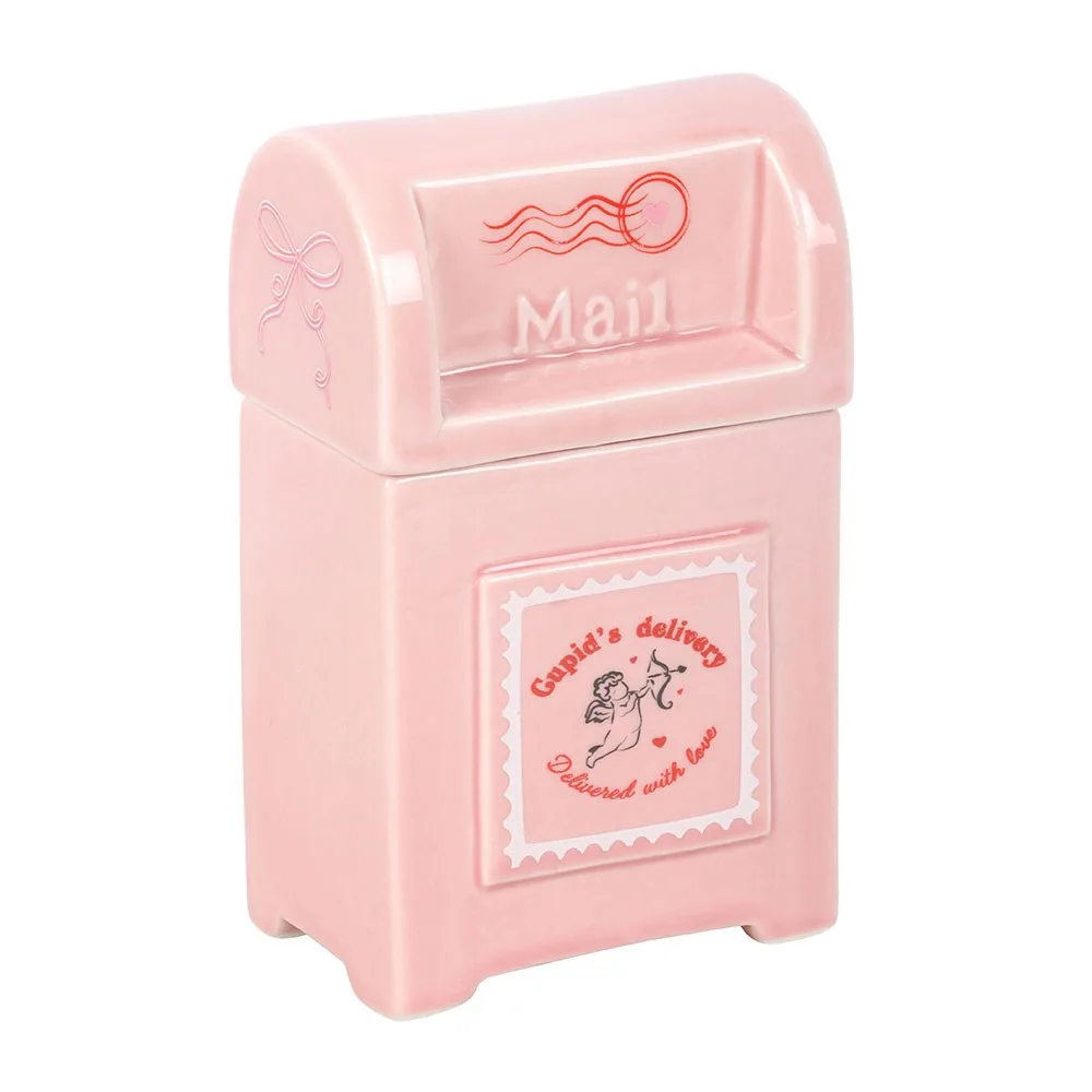 Cupid's Delivery Valentine Postbox Oil Burner, photo 3 of 6