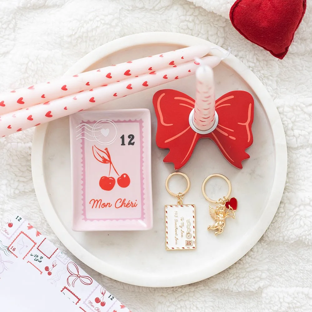 Set of 3 Love Heart Taper Candles - Image 5