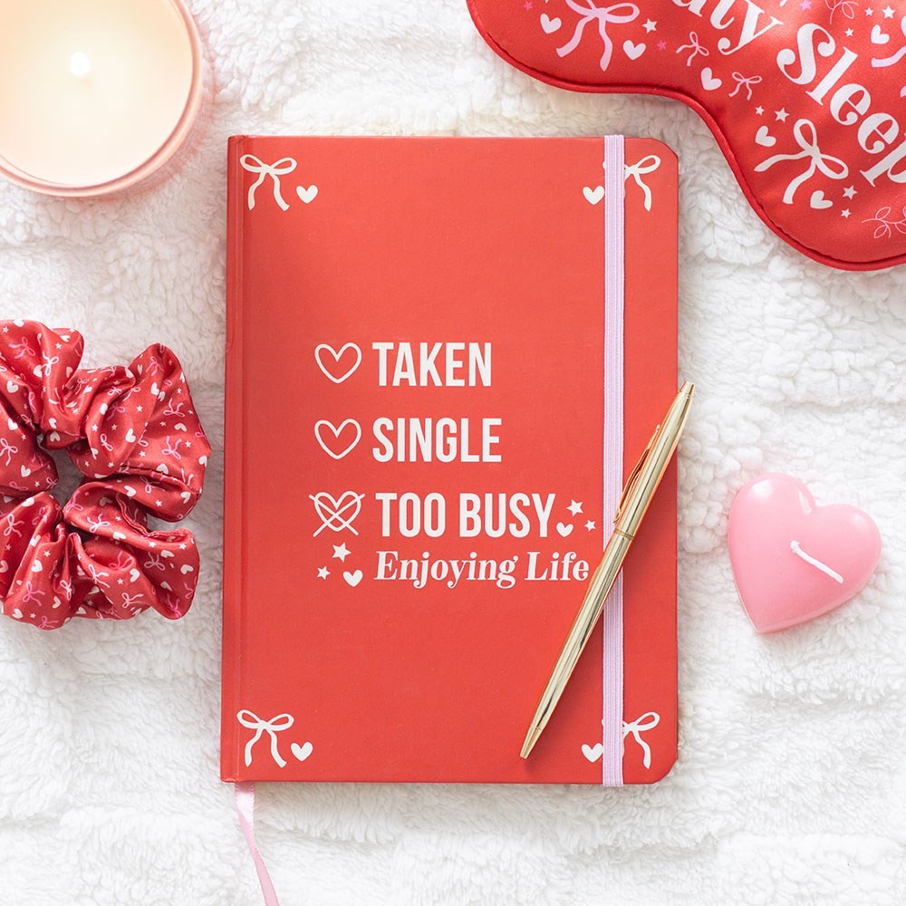 Single, Taken, Too Busy Enjoying Life A5 Notebook Single, Taken, Too Busy Enjoying Life A5 Notebook