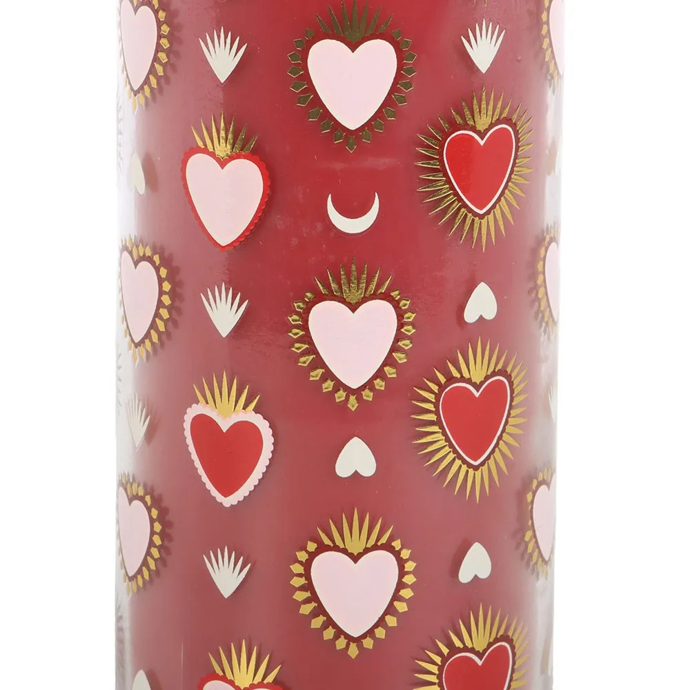 Sacred Heart Print Black Fig Tube Candle - Image 4