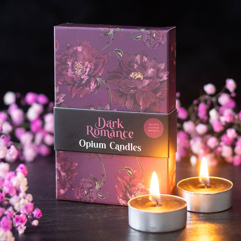 Set of 6 Dark Romance Opium Tealight Candles Set of 6 Dark Romance Opium Tealight Candles