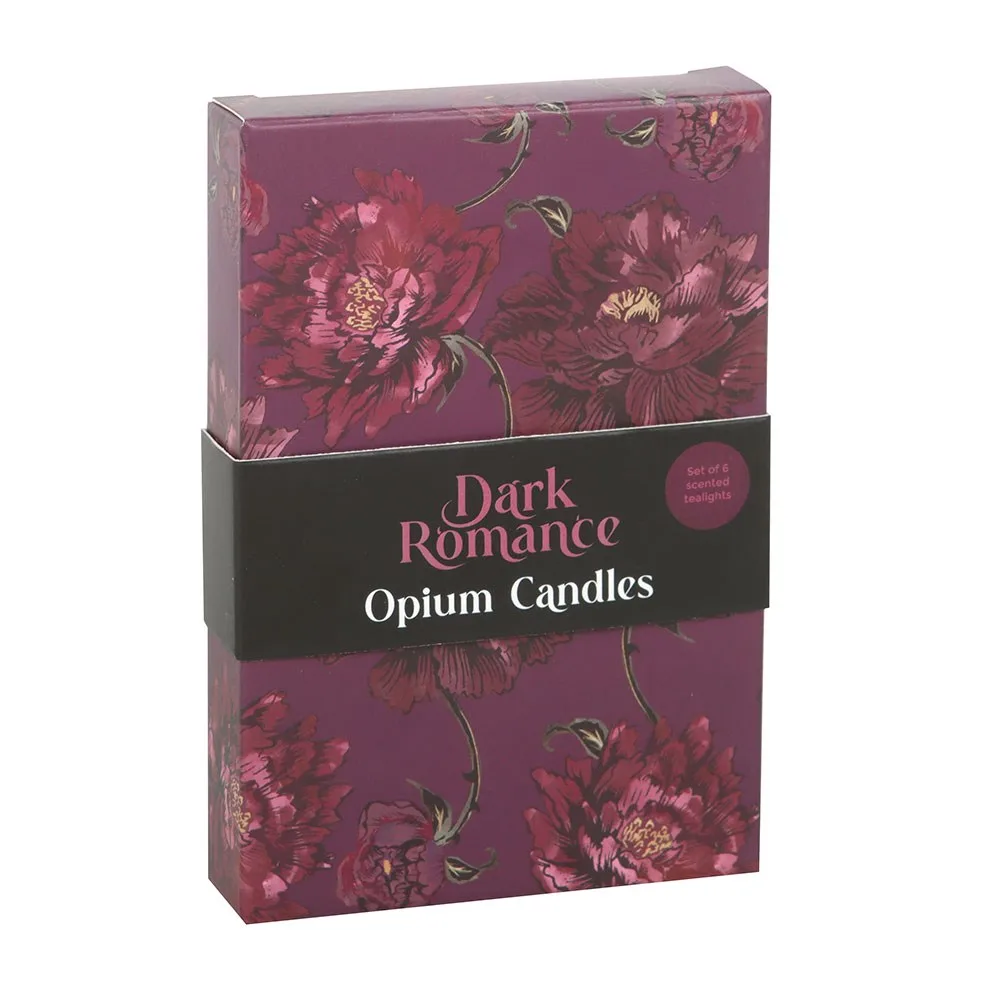 Set of 6 Dark Romance Opium Tealight Candles - Image 4