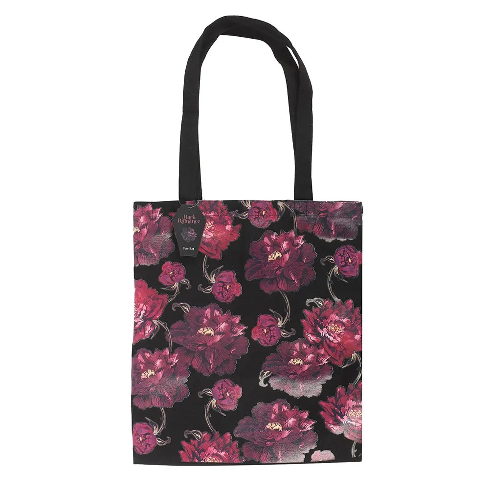 Dark Romance Floral Print Tote Bag, photo 2 of 4