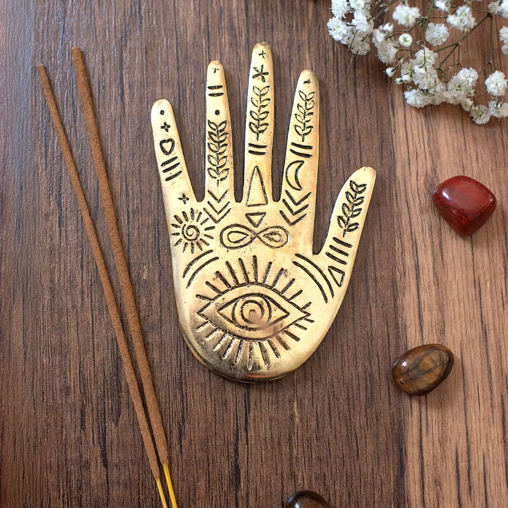 Mystic Hand Metal Incense Stick Holder Mystic Hand Metal Incense Stick Holder