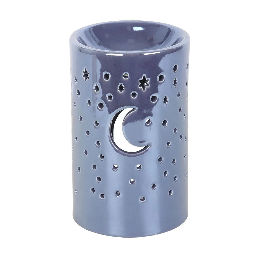 Iridescent Purple Moon Pillar Oil Burner, photo 2 of 6