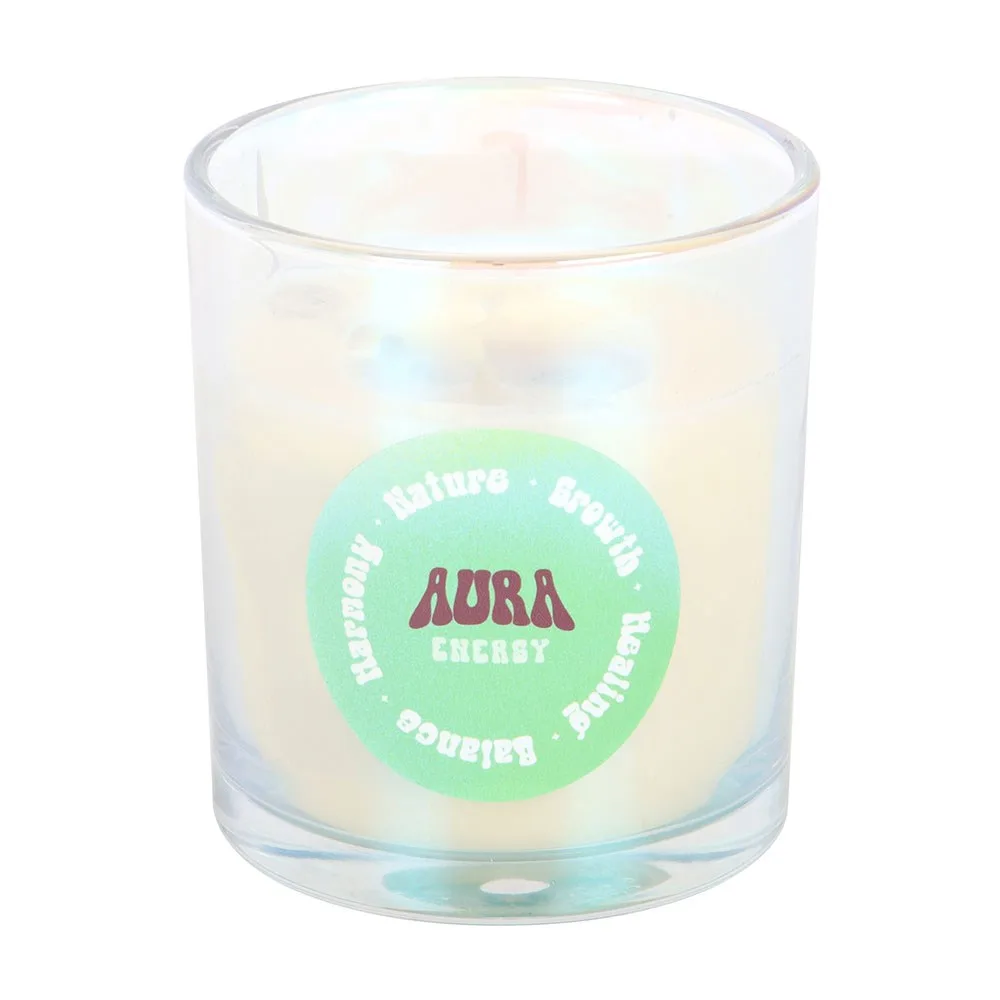 Aura Energy Lotus Mint Tea Iridescent Candle, photo 3 of 5