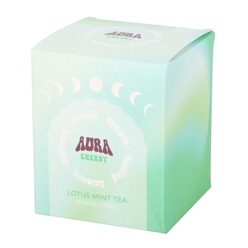 Aura Energy Lotus Mint Tea Iridescent Candle, photo 4 of 5