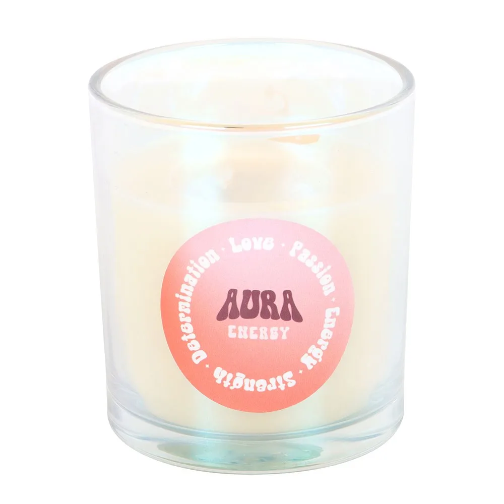 Aura Energy Juicy Raspberry Iridescent Candle, photo 3 of 5