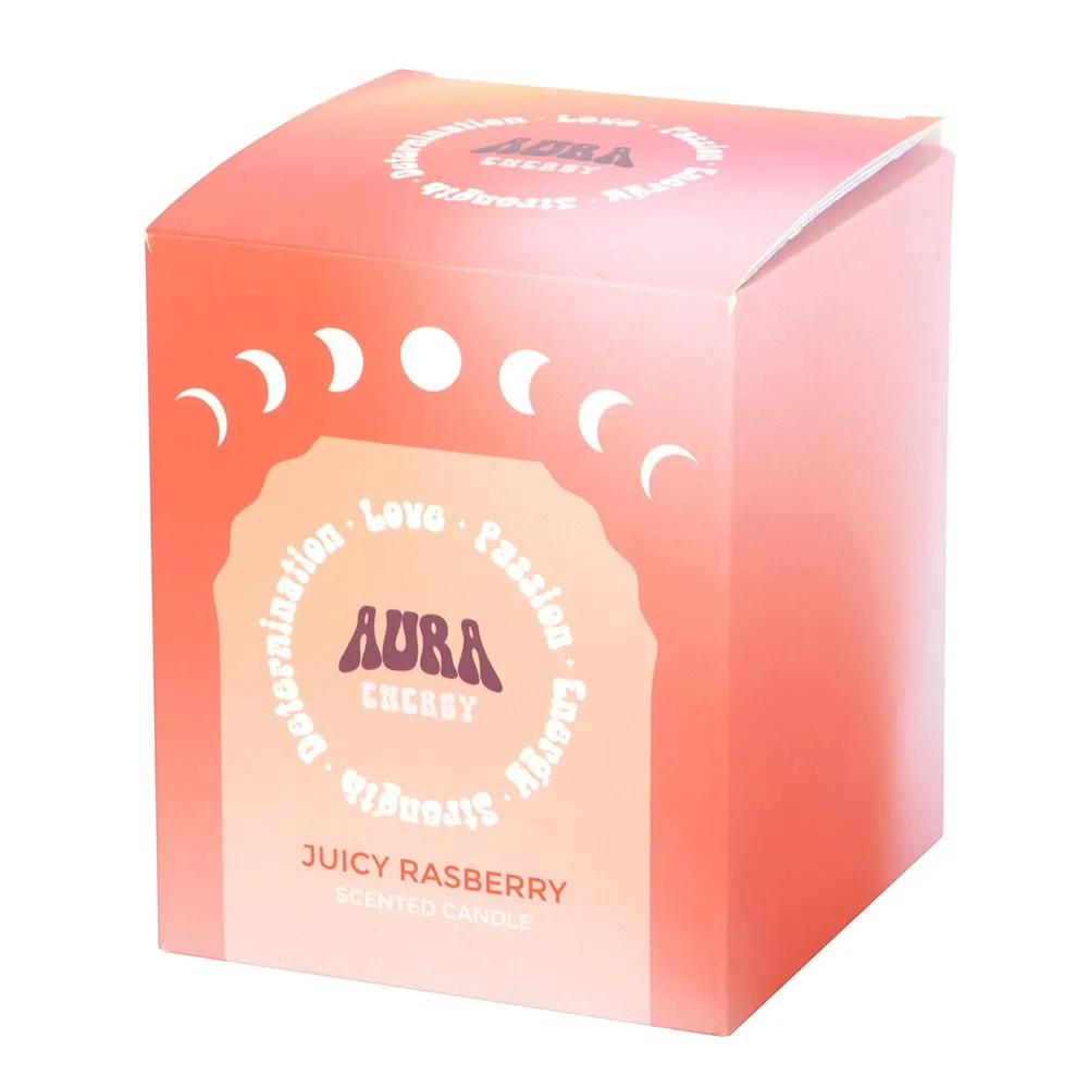 Aura Energy Juicy Raspberry Iridescent Candle, photo 4 of 5