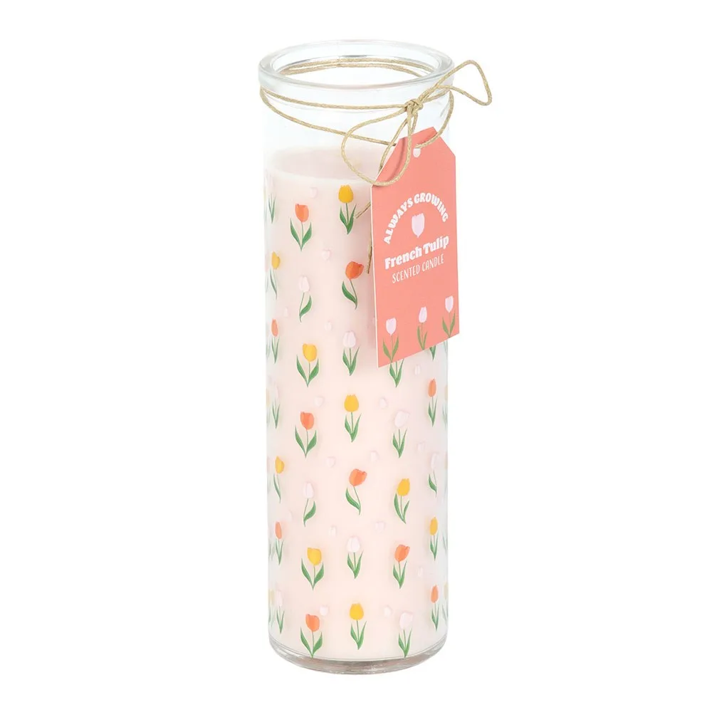 Tulip Print French Tulip Tube Candle - Image 2