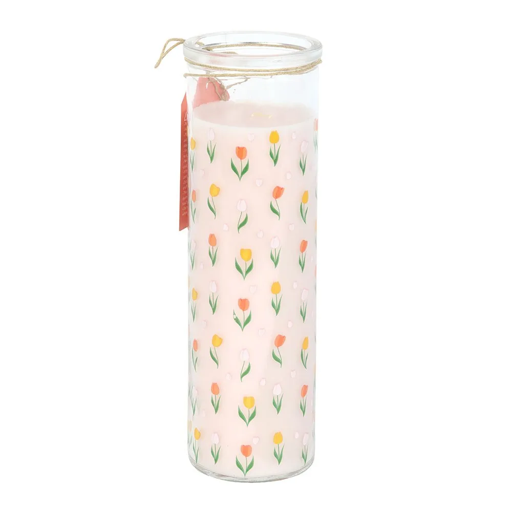 Tulip Print French Tulip Tube Candle - Image 3