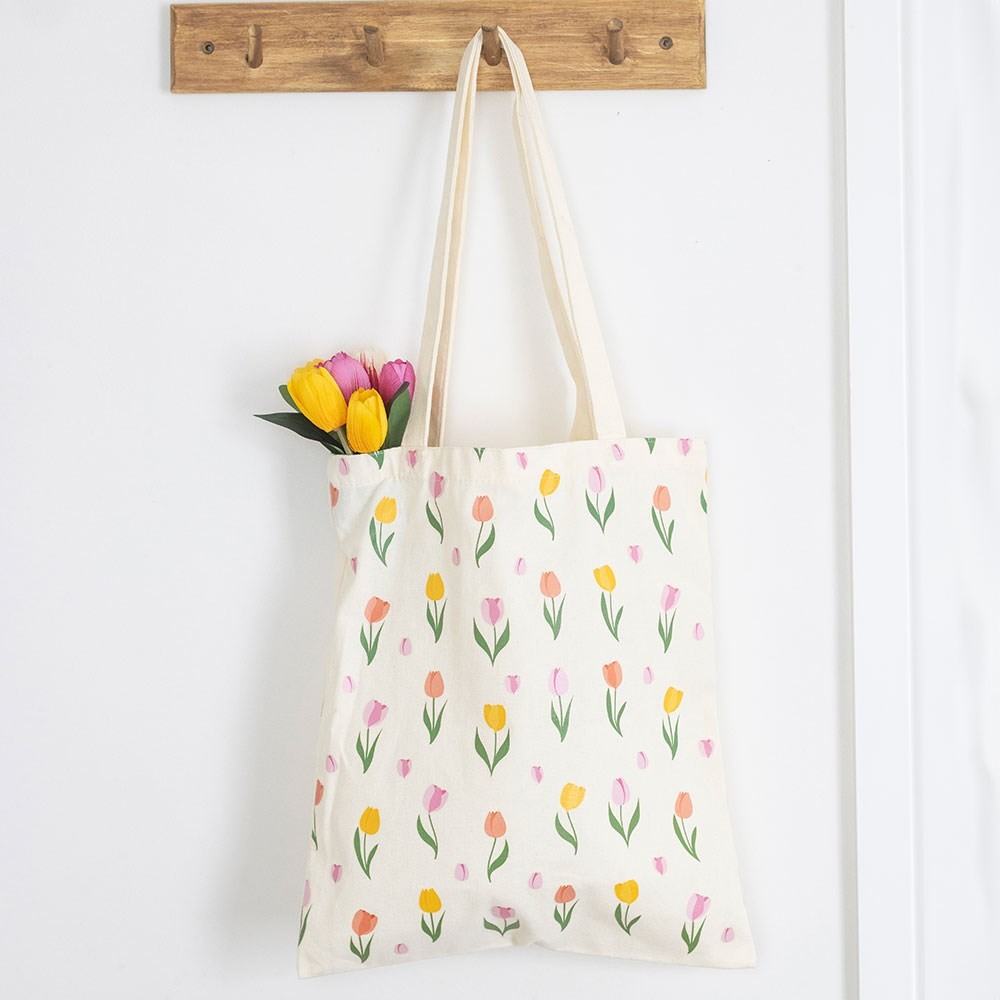 Tulip Print Tote Bag Tulip Print Tote Bag