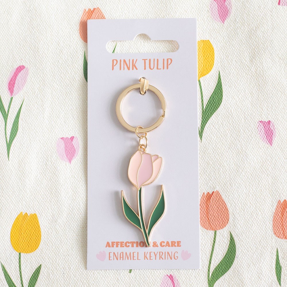 Pink Tulip Keyring Pink Tulip Keyring