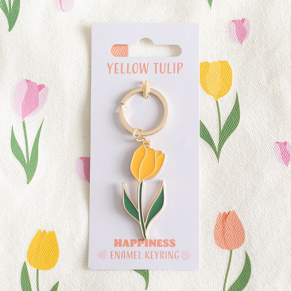 Yellow Tulip Keyring Yellow Tulip Keyring
