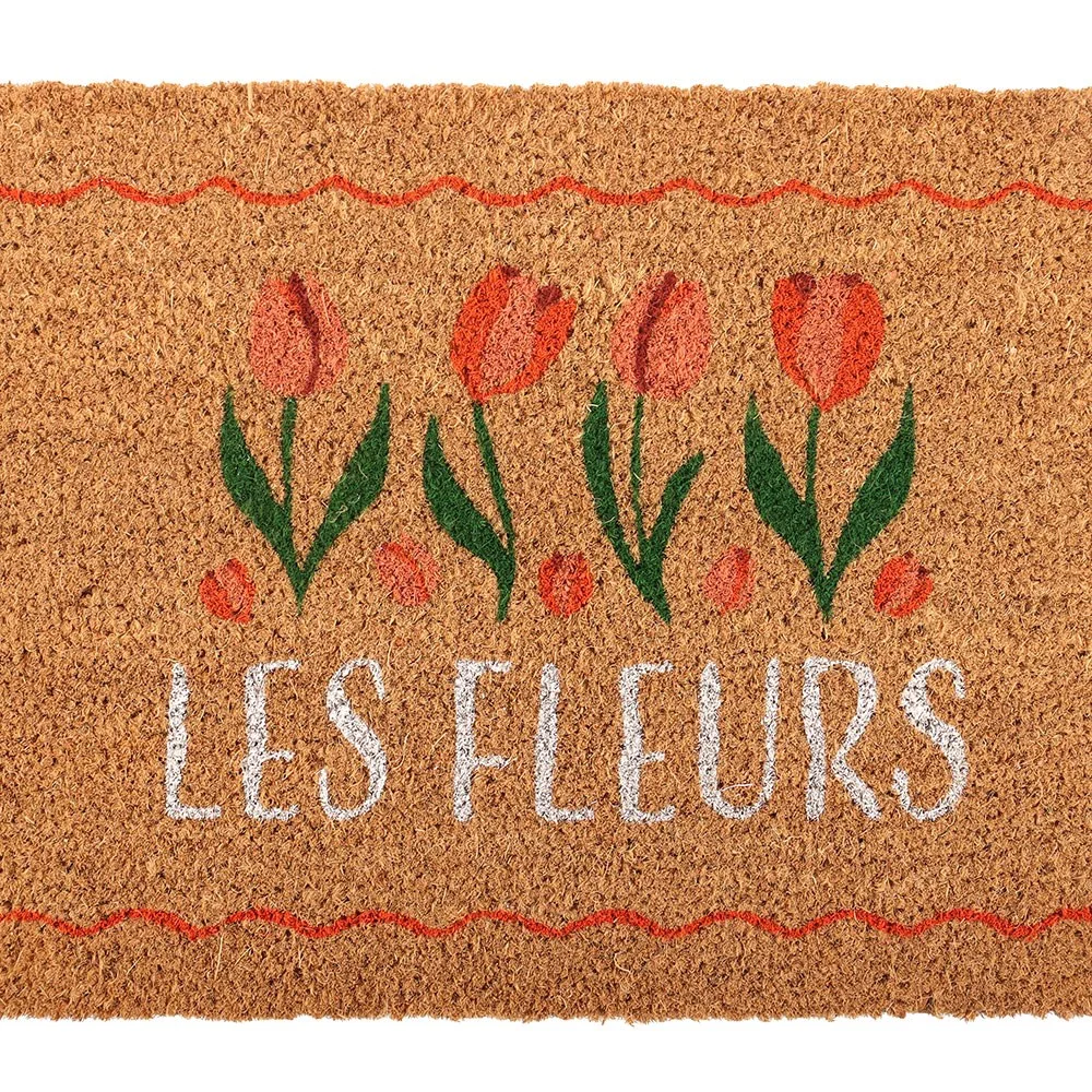 Natural Les Fleurs Tulip Doormat - Image 3