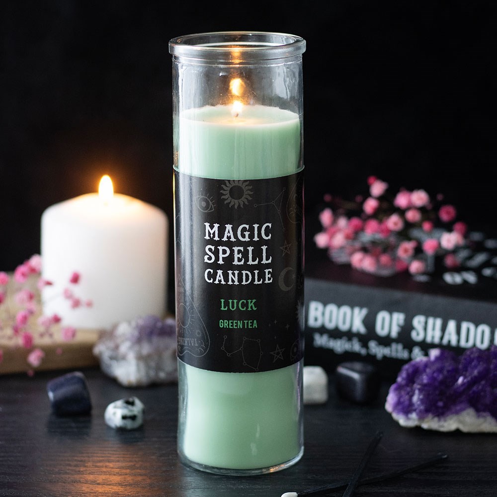 Luck Green Tea Magic Spell Tube Candle Luck Green Tea Magic Spell Tube Candle