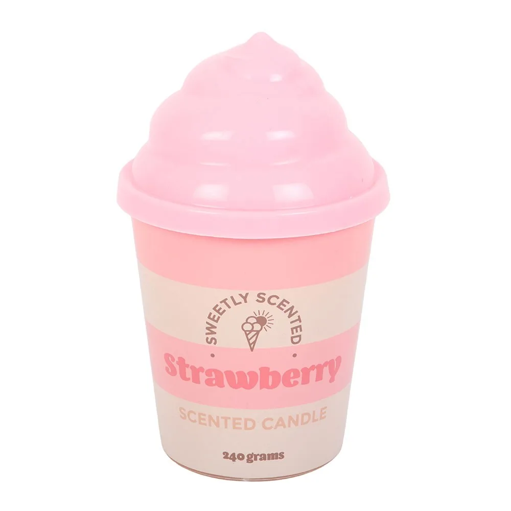 Strawberry Ice Cream Scented Candle - Image 2