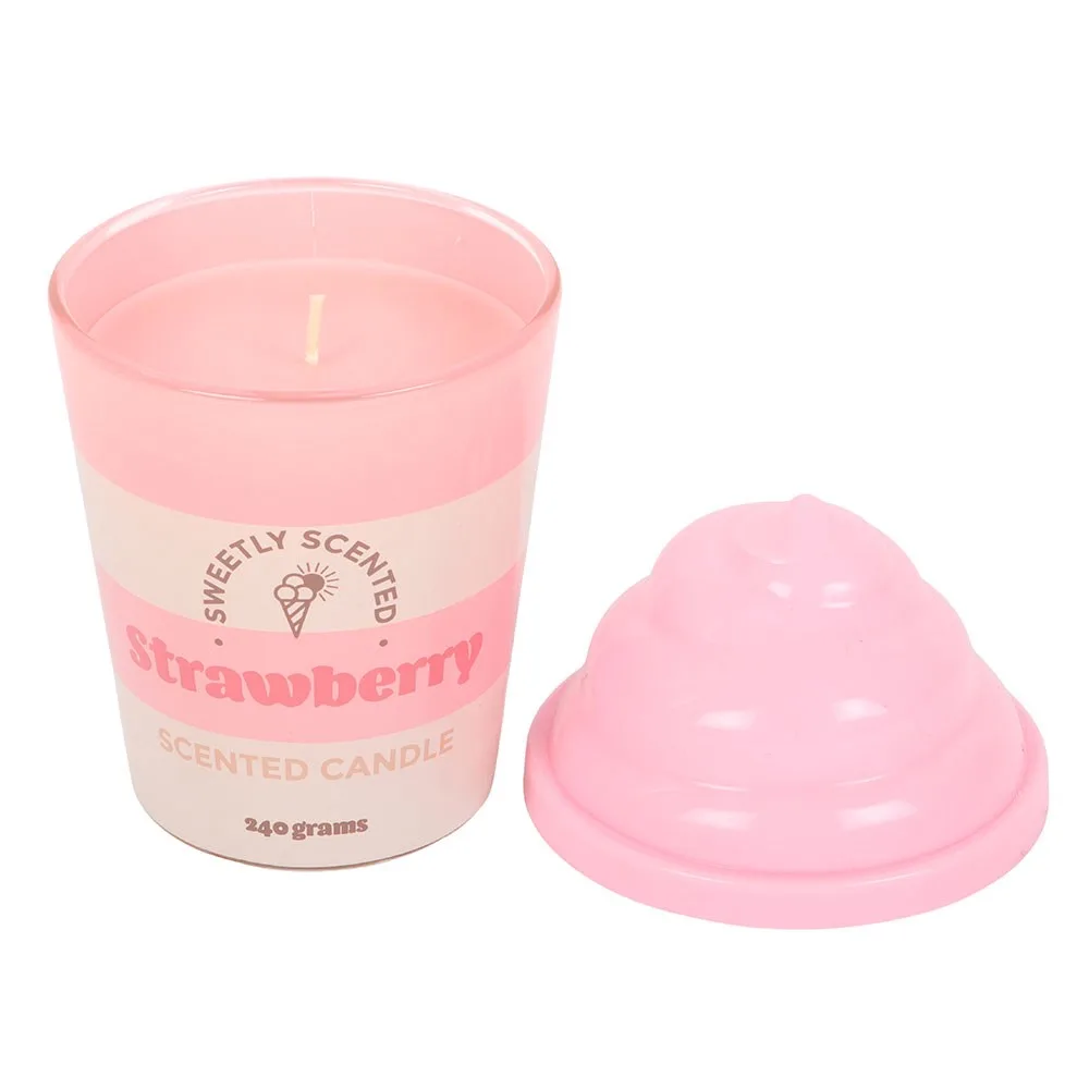 Strawberry Ice Cream Scented Candle - Image 3