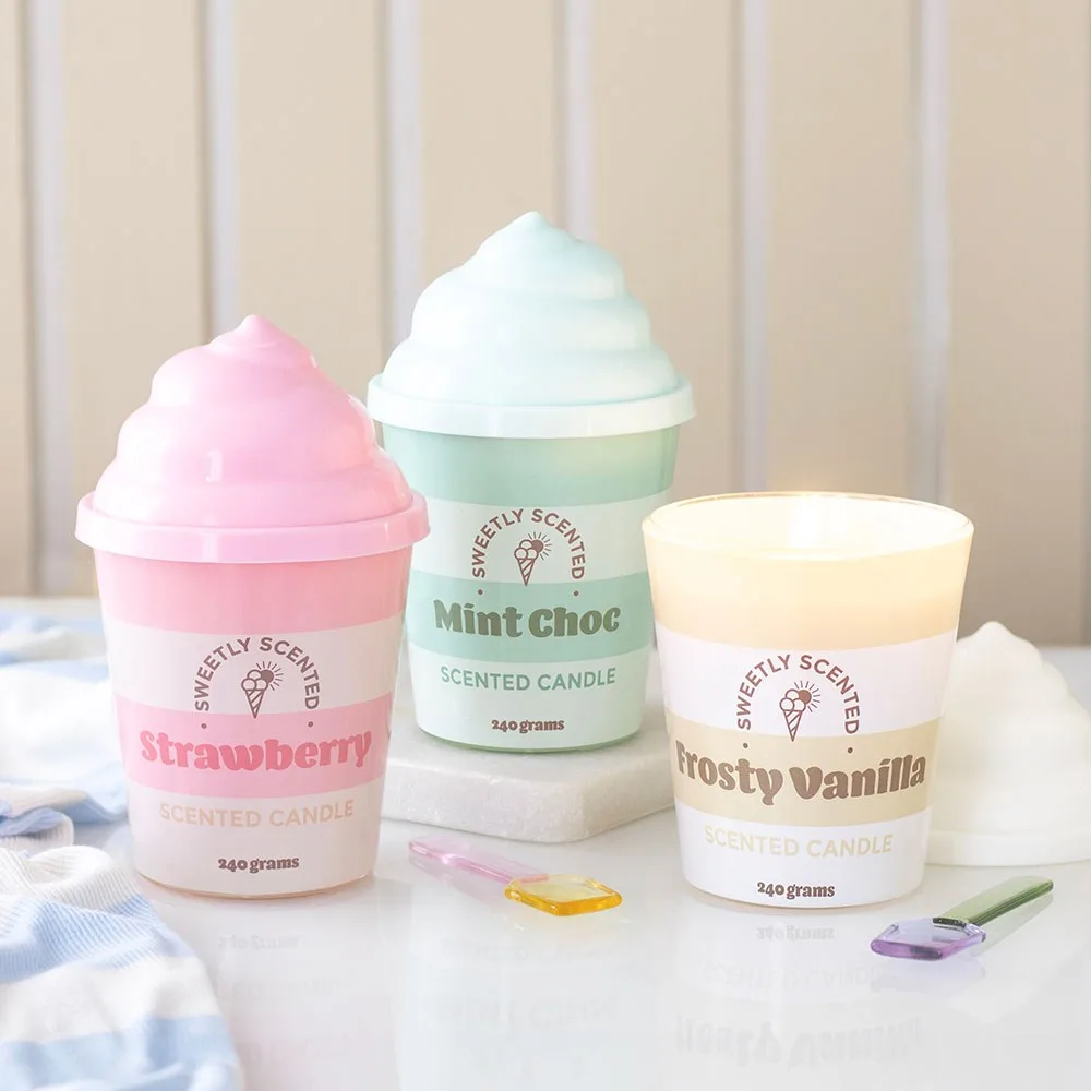 Mint Choc Ice Cream Scented Candle - Image 5