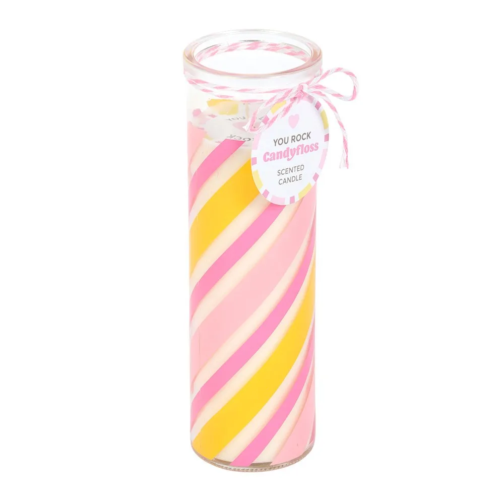 Candy Stripe Candyfloss Tube Candle - Image 2