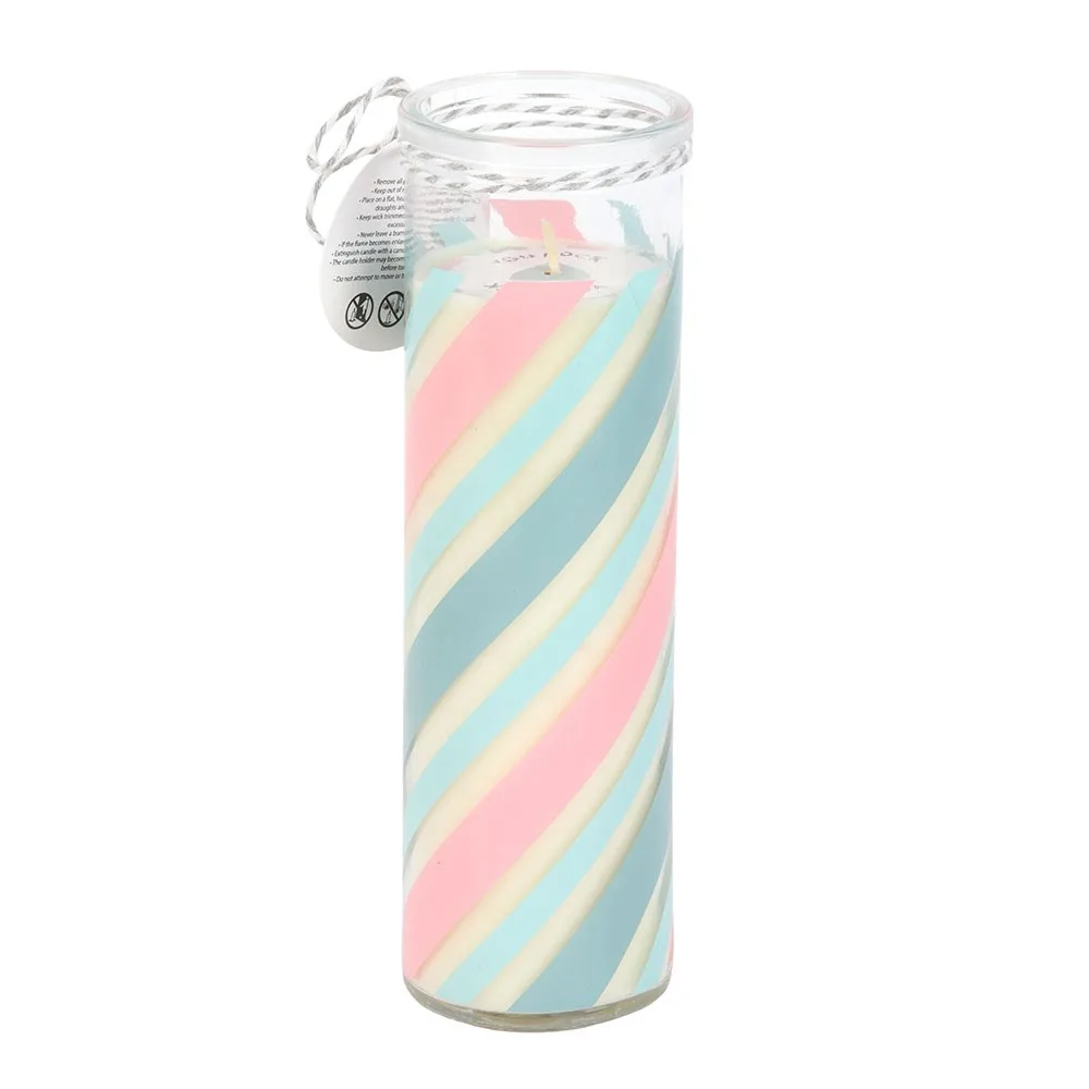 Candy Stripe Bubblegum Tube Candle - Image 3
