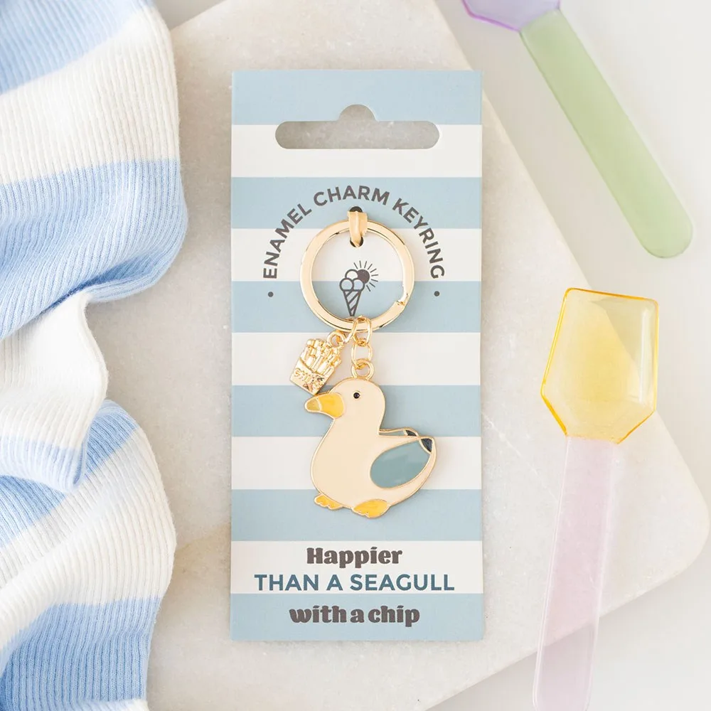 Seagull and Chips Keyring Seagull and Chips Keyring