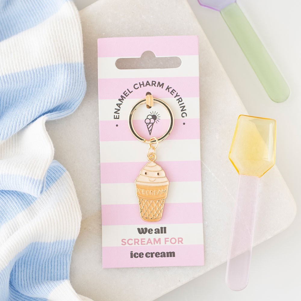 Ice Cream Cone Keyring Ice Cream Cone Keyring