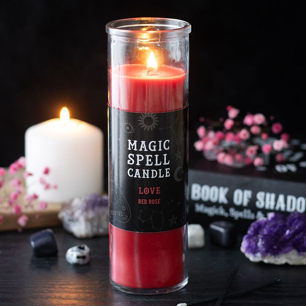 Love Red Rose Magic Spell Tube Candle Love Red Rose Magic Spell Tube Candle