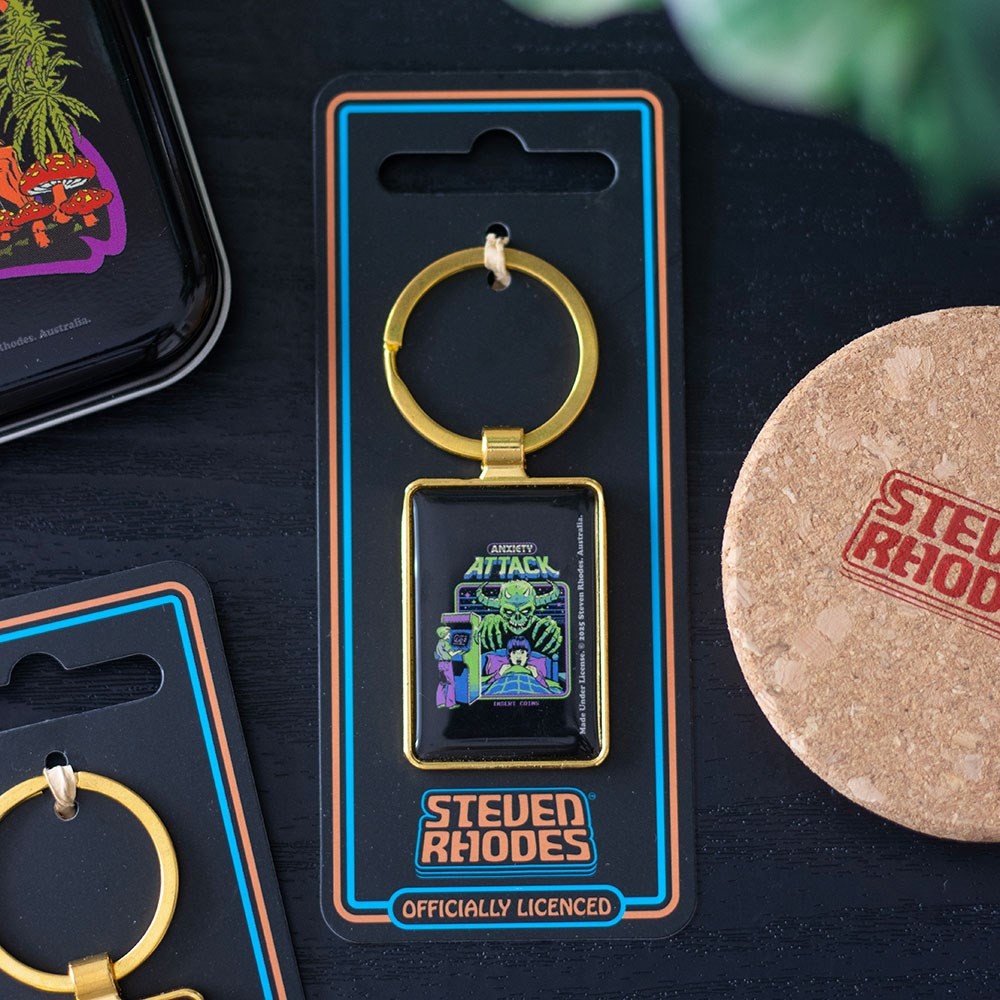 Anxiety Attack Keyring by Steven Rhodes Anxiety Attack Keyring by Steven Rhodes