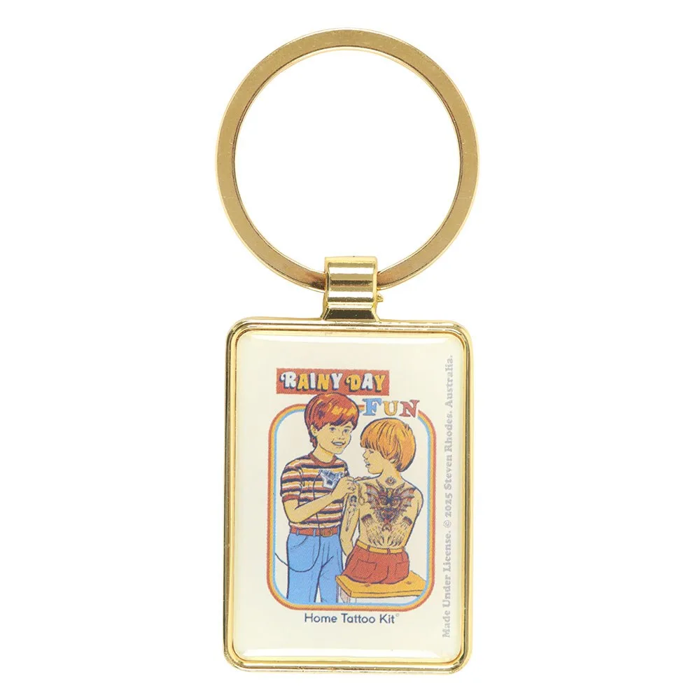 Rainy Day Fun Keyring by Steven Rhodes - Image 2
