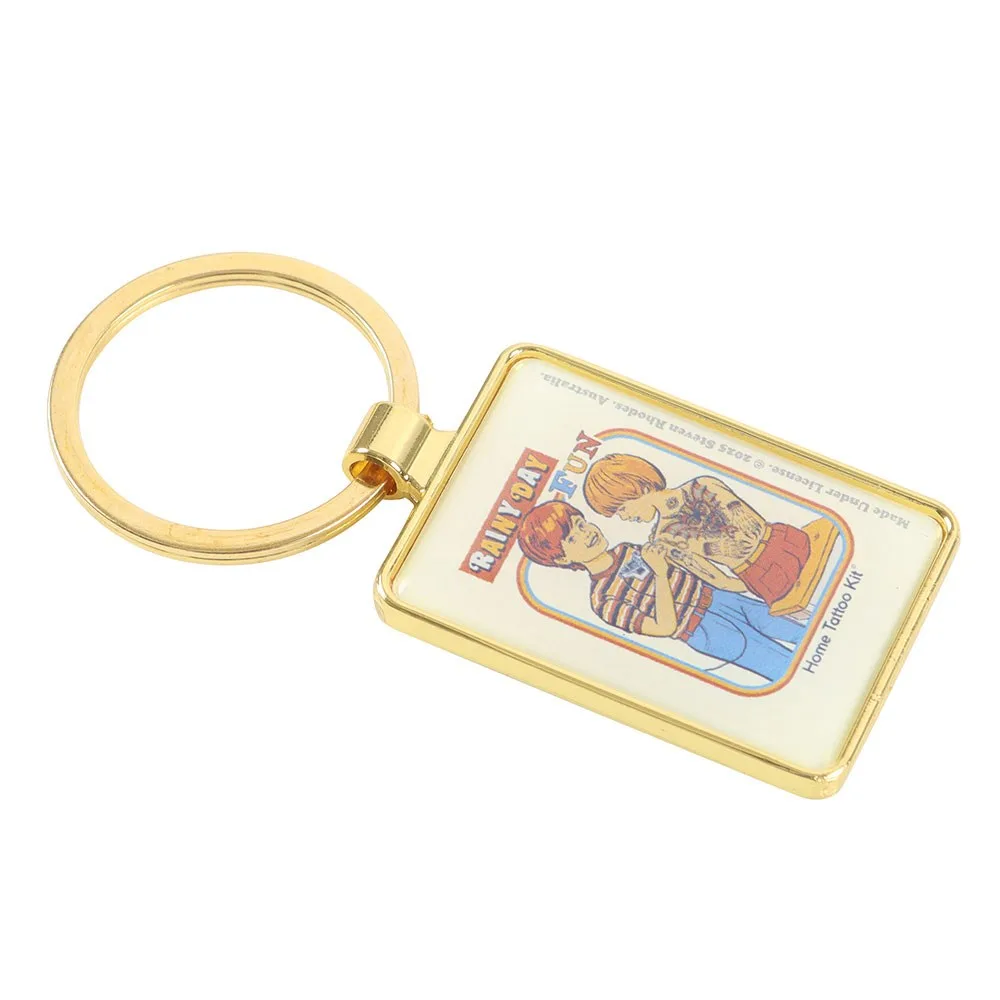 Rainy Day Fun Keyring by Steven Rhodes - Image 3