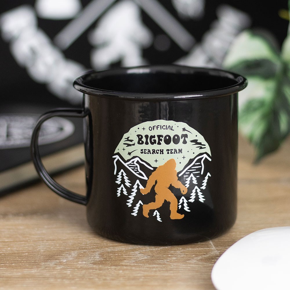 Bigfoot Search Team Enamel Mug Bigfoot Search Team Enamel Mug