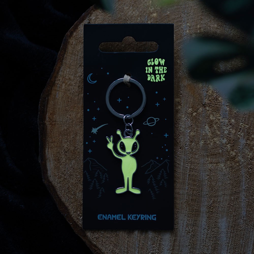 Glow in the Dark Alien Keyring Glow in the Dark Alien Keyring
