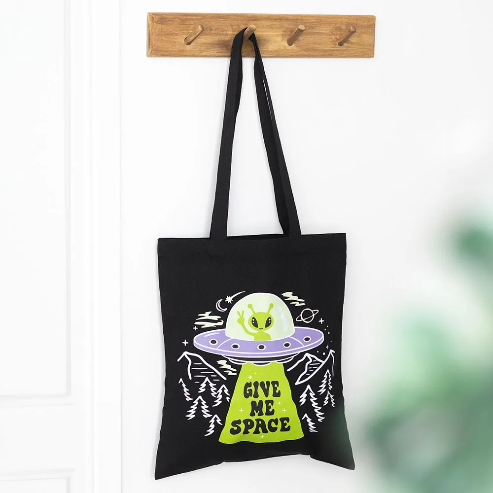 Give Me Space Alien UFO Tote Bag Give Me Space Alien UFO Tote Bag